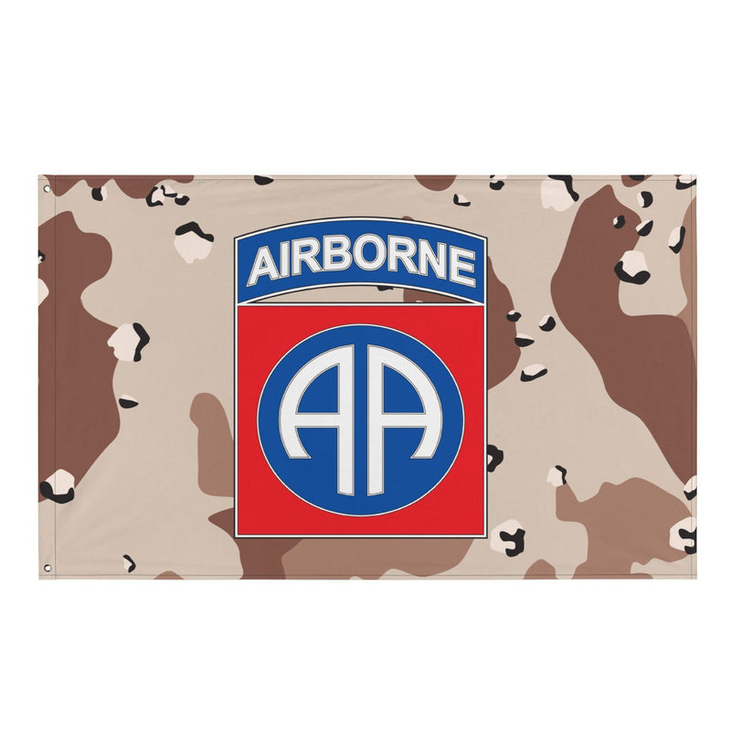 82nd Airborne CSIB Chocolate Chip Camo Flag