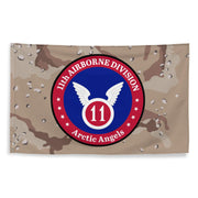 11th Airborne Division Emblem Desert Storm Camo Flag Tactically Acquired   