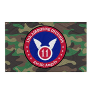 11th Airborne Division Emblem M81 Woodland Camo Flag Tactically Acquired   