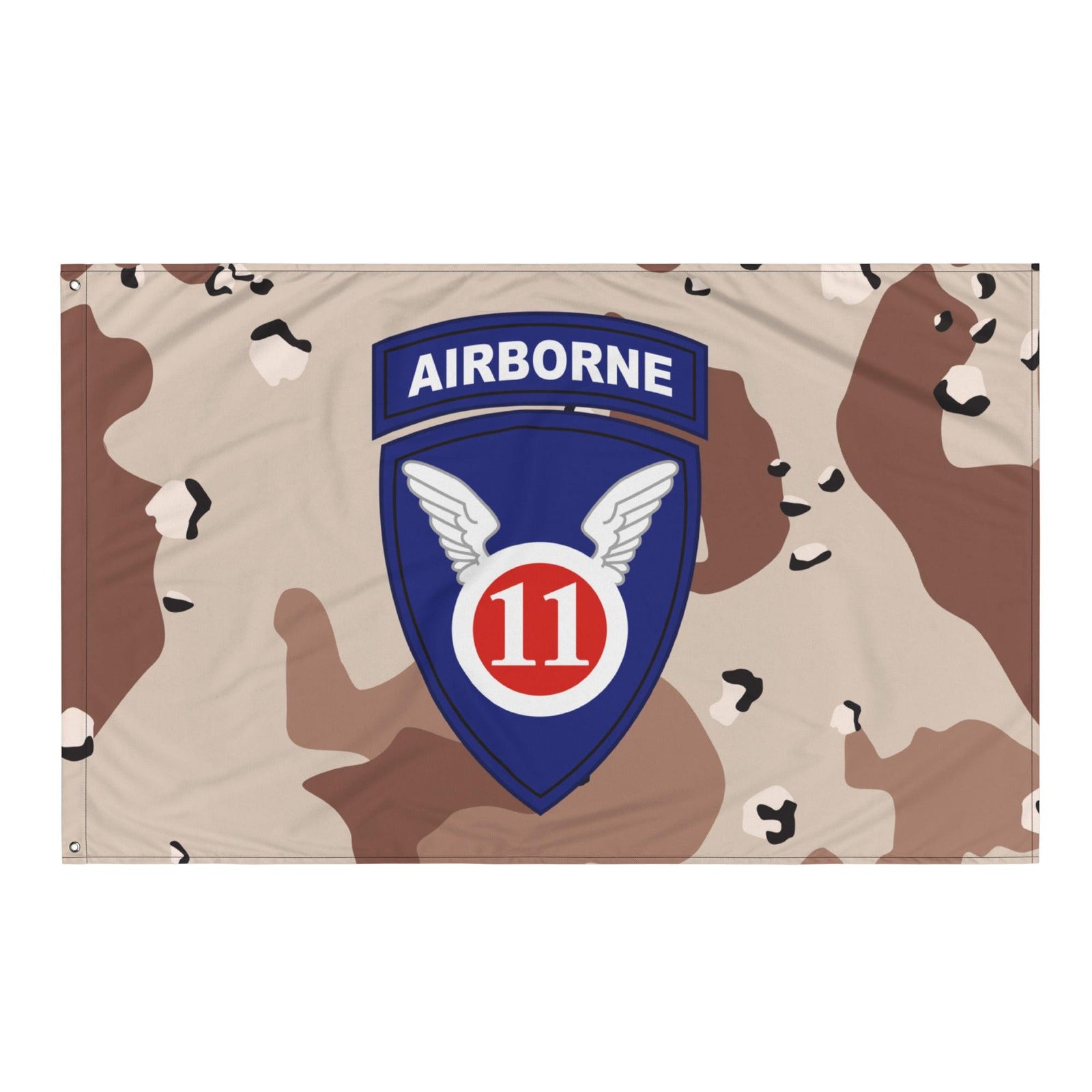 U.S. Army 11th Airborne Division Chocolate Chip Camo Flag Tactically Acquired   