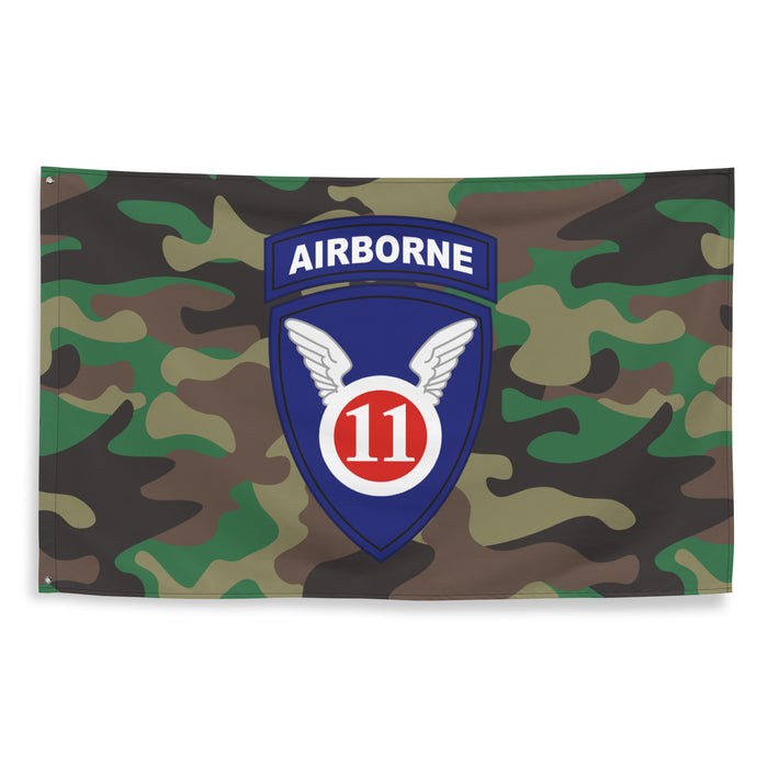 11th Airborne Division M81 Woodland Camo Flag Tactically Acquired   