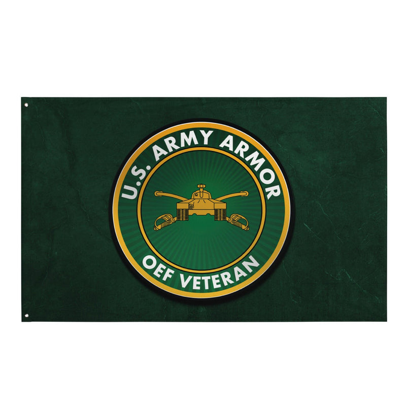 U.S. Army Armor Branch OEF Veteran Flag