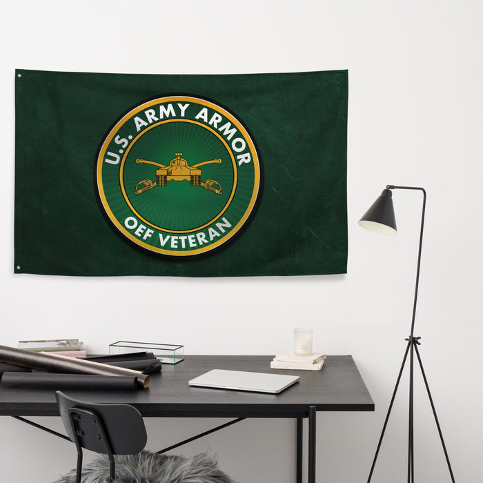 U.S. Army Armor Branch OEF Veteran Flag Tactically Acquired   