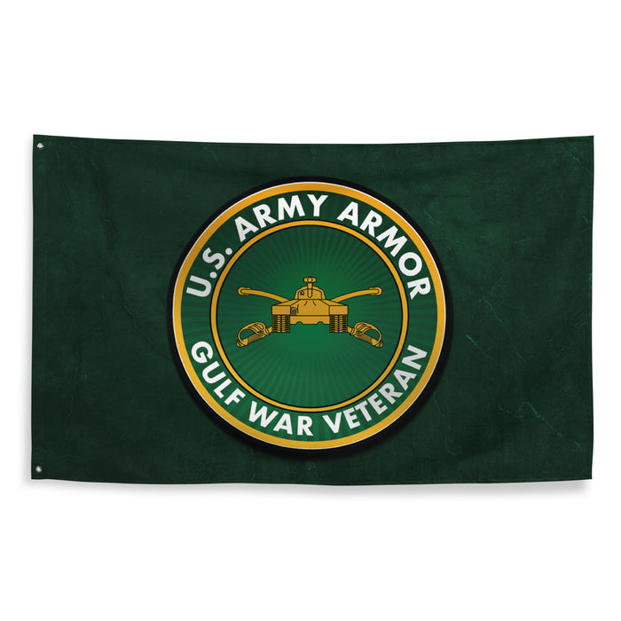 U.S. Army Armor Branch Gulf War Veteran Flag Tactically Acquired   