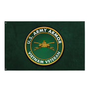 U.S. Army Armor Branch Vietnam Veteran Flag Tactically Acquired Default Title  