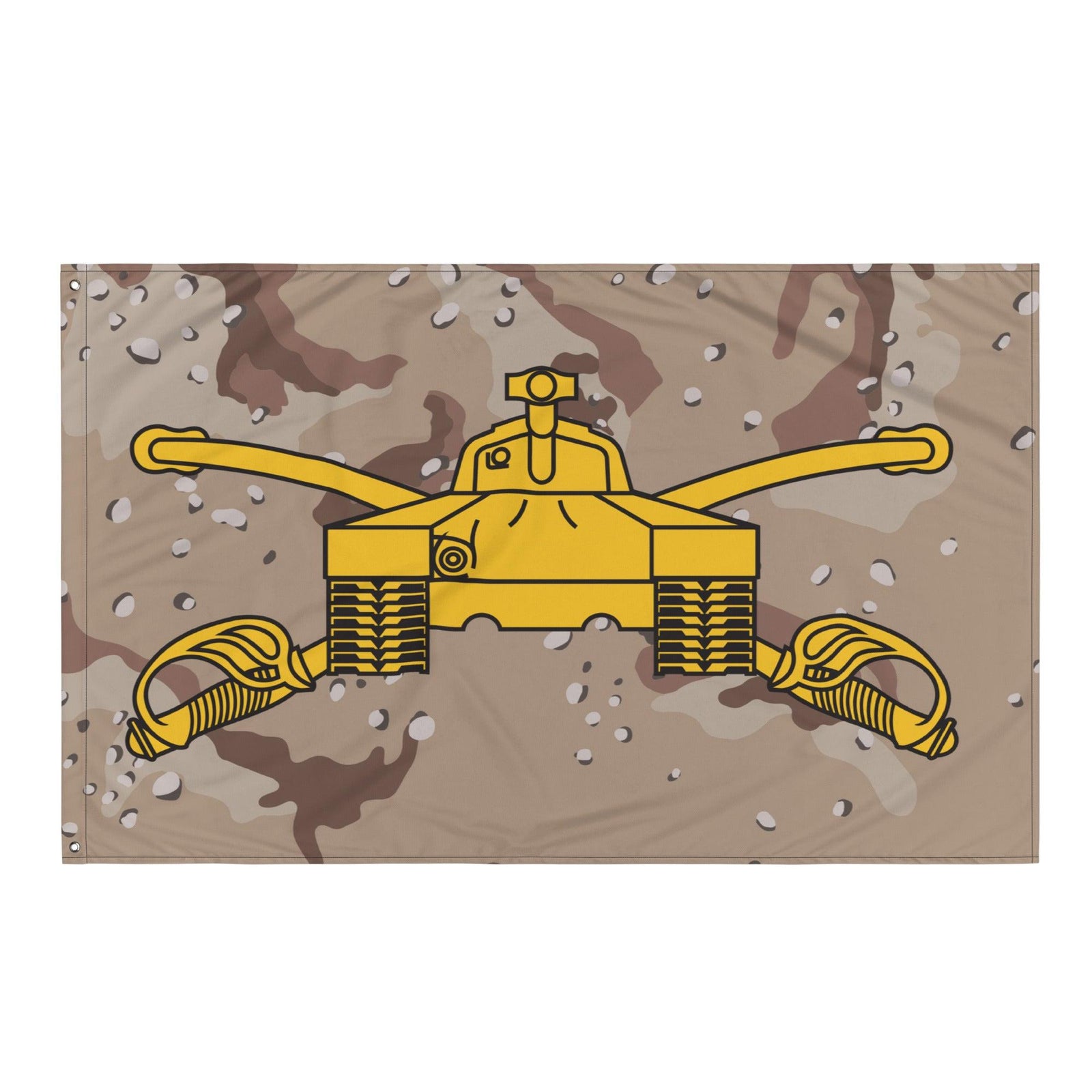 U.S. Army Armor Branch Emblem Chocolate Chip Camo Flag Tactically Acquired   