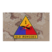 1st Armored Division Chocolate Chip Camo Flag Tactically Acquired   