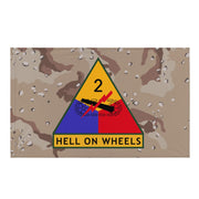 2nd Armored Division Chocolate Chip Camo Flag Tactically Acquired Default Title  