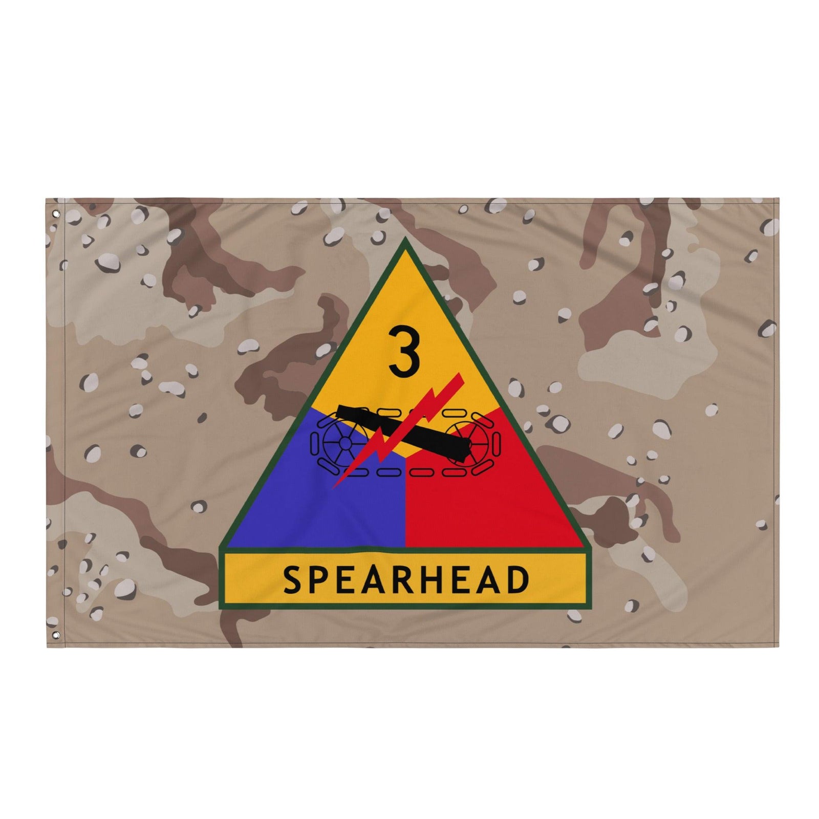 3rd Armored Division Chocolate Chip Camo Flag Tactically Acquired   