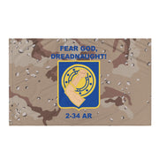 2nd Battalion, 34th Armor Regiment (2-34 AR) Chocolate Chip Camo Flag Tactically Acquired   