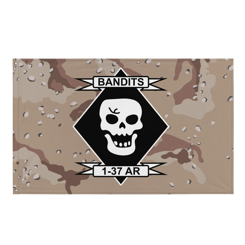 1st Battalion, 37th Armor Regiment (1-37 AR) Chocolate Chip Camo Flag