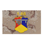 1st Battalion, 66th Armor Regiment (1-66 AR) Chocolate Chip Camo Flag Tactically Acquired   