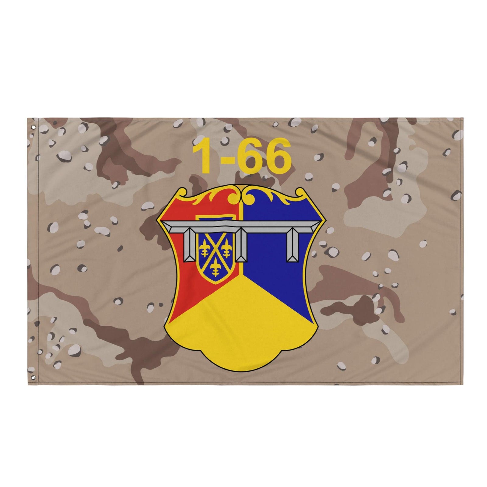 1st Battalion, 66th Armor Regiment (1-66 AR) Chocolate Chip Camo Flag Tactically Acquired   