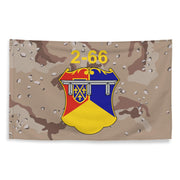 2nd Battalion, 66th Armor Regiment (2-66 AR) Chocolate Chip Camo Flag Tactically Acquired   