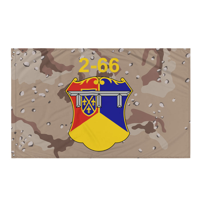 2nd Battalion, 66th Armor Regiment (2-66 AR) Chocolate Chip Camo Flag Tactically Acquired   