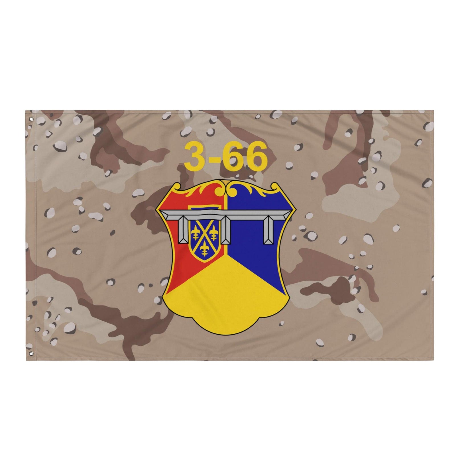 3rd Battalion, 66th Armor Regiment (3-66 AR) Chocolate Chip Camo Flag Tactically Acquired   