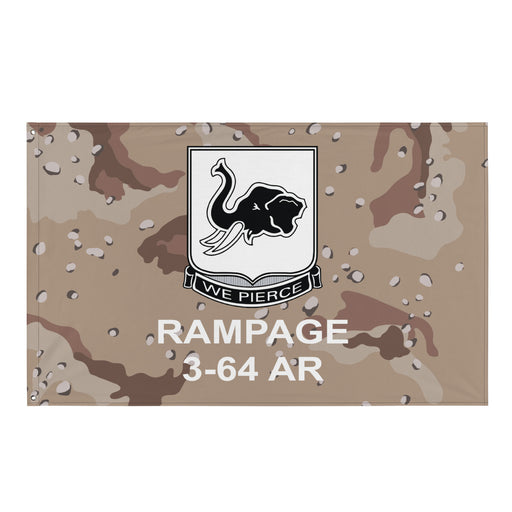 3rd Battalion, 64th Armor Regiment (3-64 AR) Chocolate Chip Camo Flag Tactically Acquired Default Title  