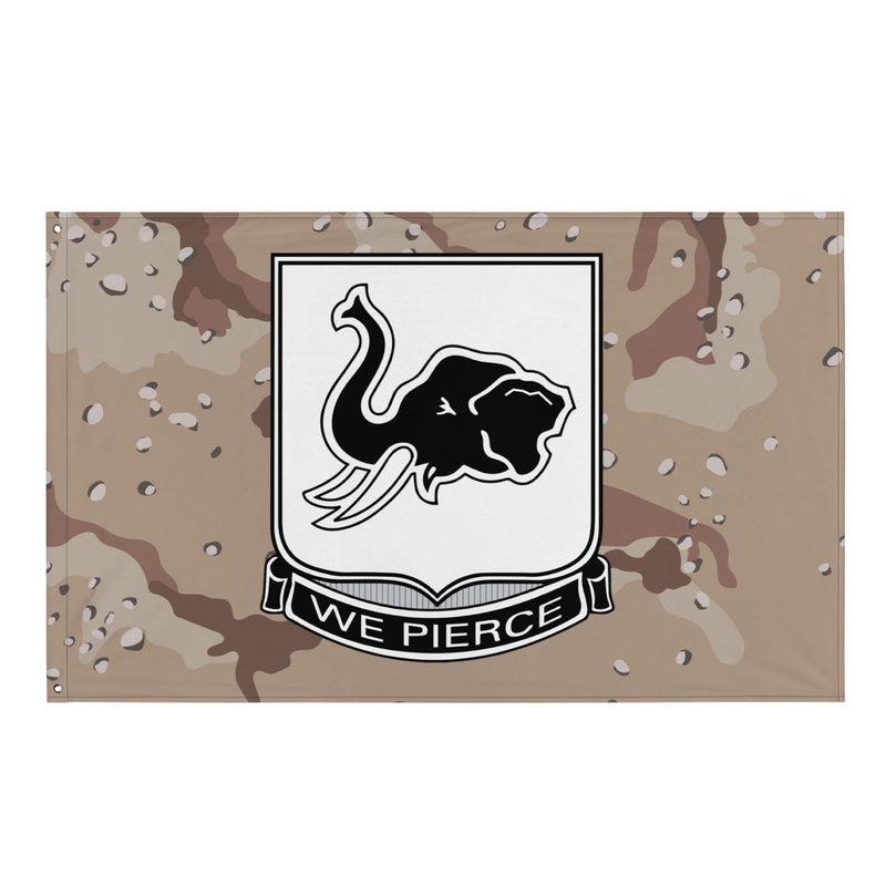 64th Armor Regiment (64 AR) Chocolate Chip Camo Flag