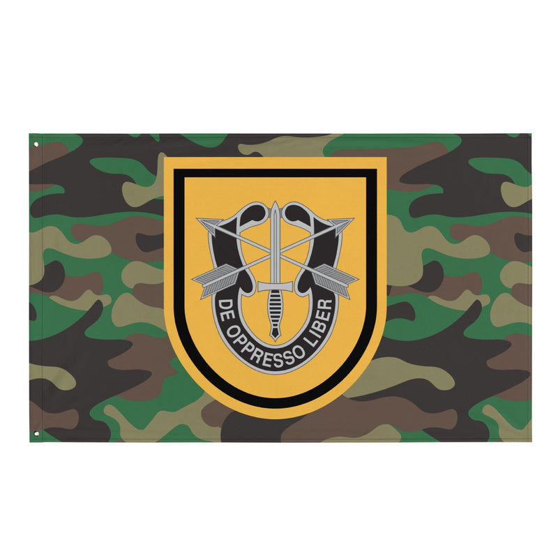 1st Special Forces Group M81 Woodland Camo Flag
