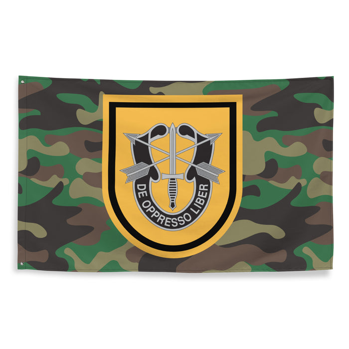 1st Special Forces Group M81 Woodland Camo Flag Tactically Acquired   