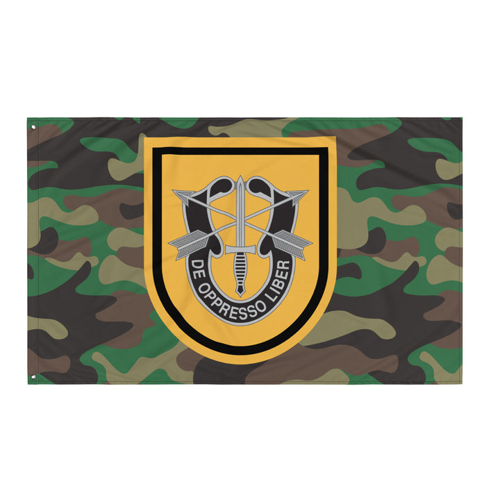 1st Special Forces Group M81 Woodland Camo Flag Tactically Acquired   