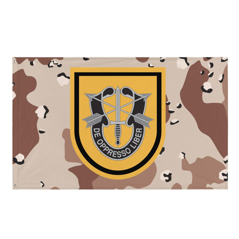 1st SFG (A) Chocolate-Chip Camo Flag