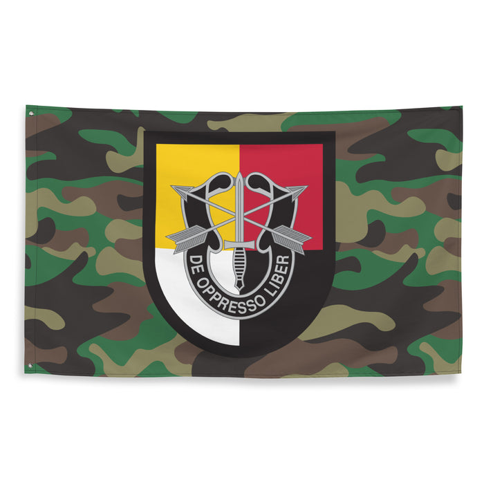 3rd Special Forces Group (3rd SFG) Woodland Camo Flag Tactically Acquired   