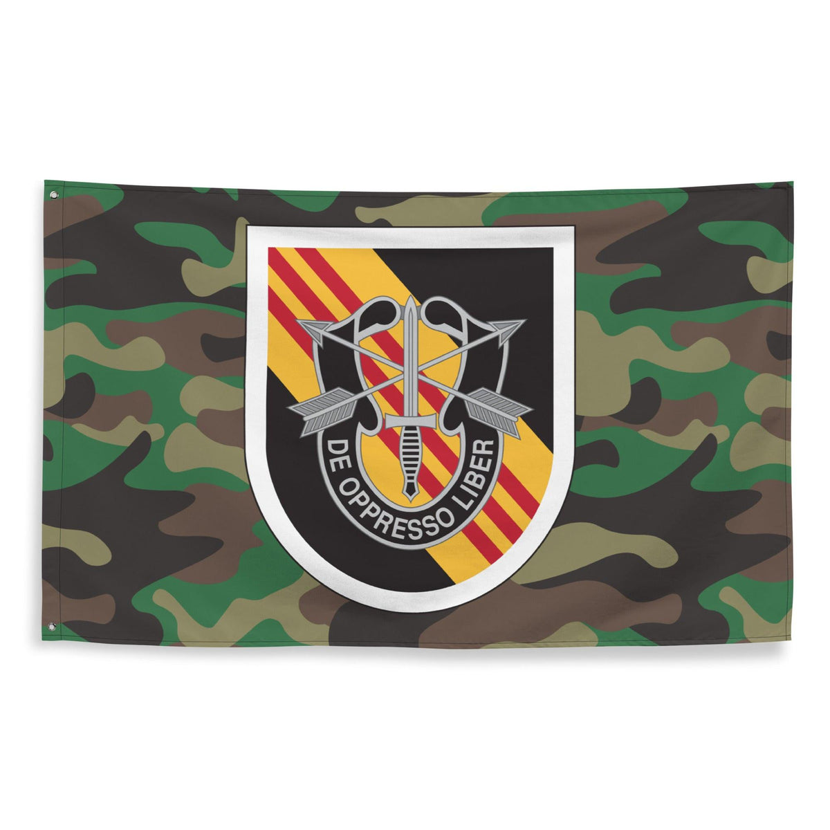 5th Special Forces Group (5th SFG) Woodland Camo Flag Tactically Acquired   