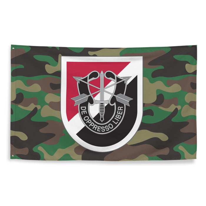 6th Special Forces Group (6th SFG) Woodland Camo Flag Tactically Acquired   