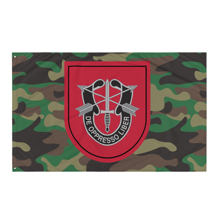 7th Special Forces Group (7th SFG) Woodland Camo Flag Tactically Acquired   