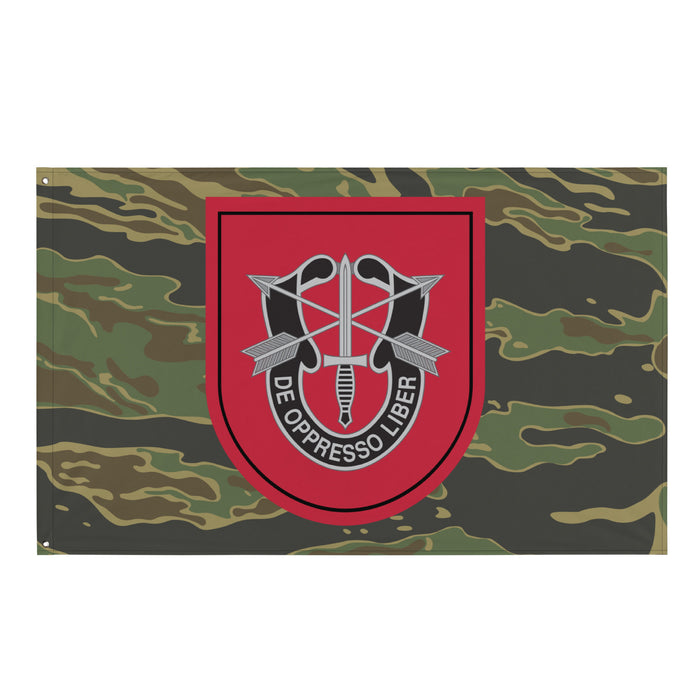 7th Special Forces Group (7th SFG) Tiger Stripe Camo Flag Tactically Acquired Default Title  