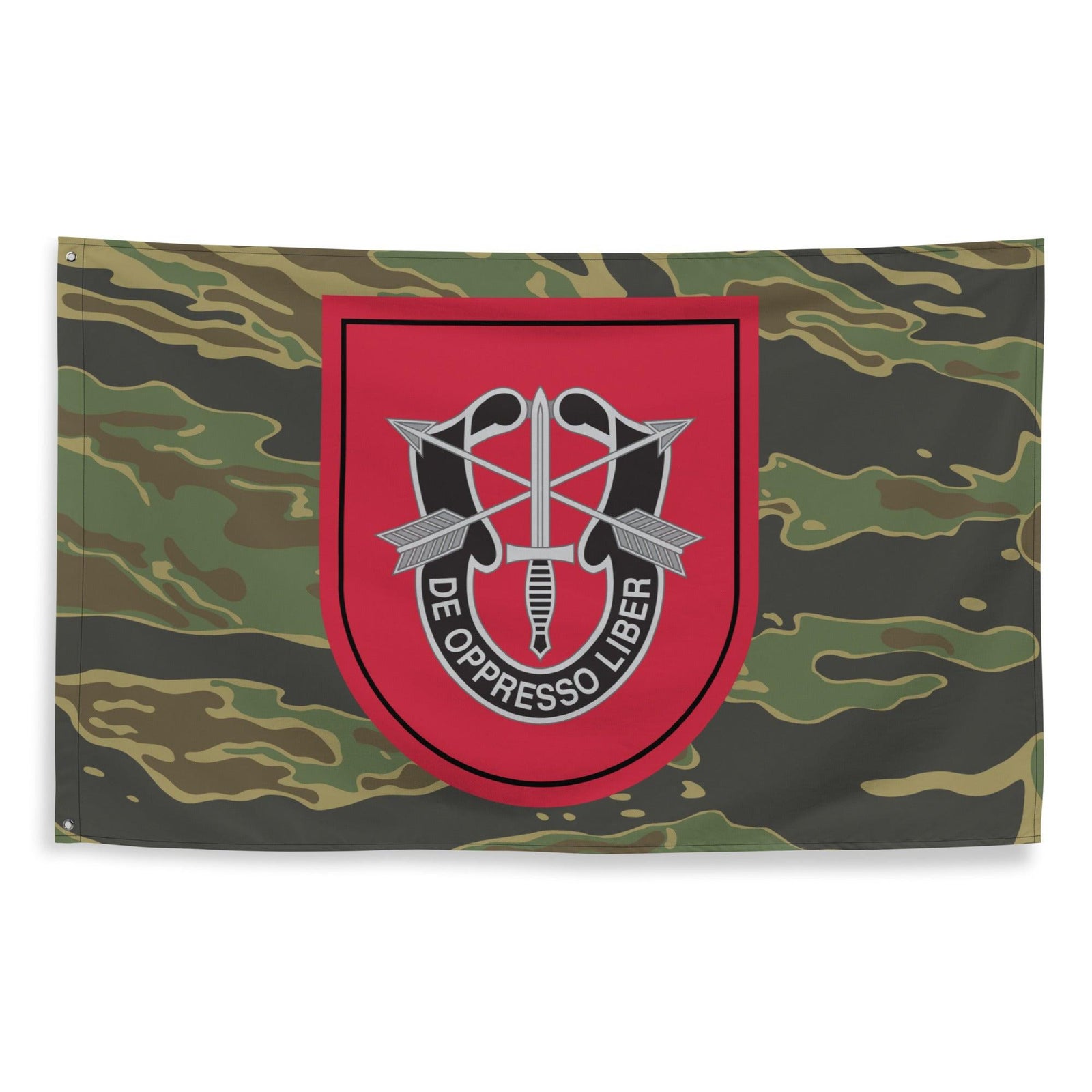 7th Special Forces Group (7th SFG) Tiger Stripe Camo Flag Tactically Acquired   