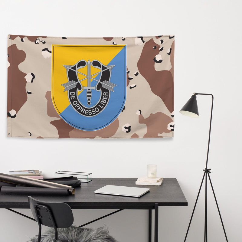 8th SFG (A) Chocolate Chip Camo Flag