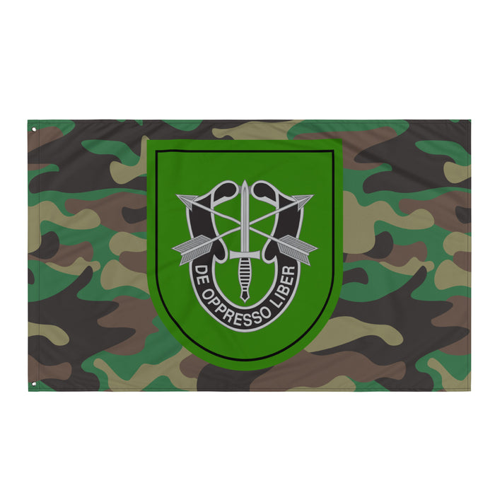 10th Special Forces Group (10th SFG) Woodland Camo Flag Tactically Acquired   