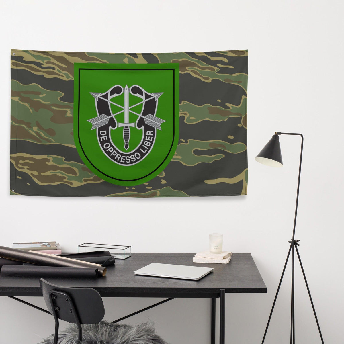10th Special Forces Group (10th SFG) Tiger Stripe Camo Flag Tactically Acquired   