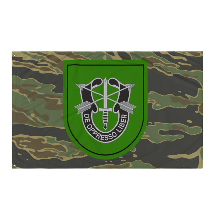 10th Special Forces Group (10th SFG) Tiger Stripe Camo Flag Tactically Acquired   