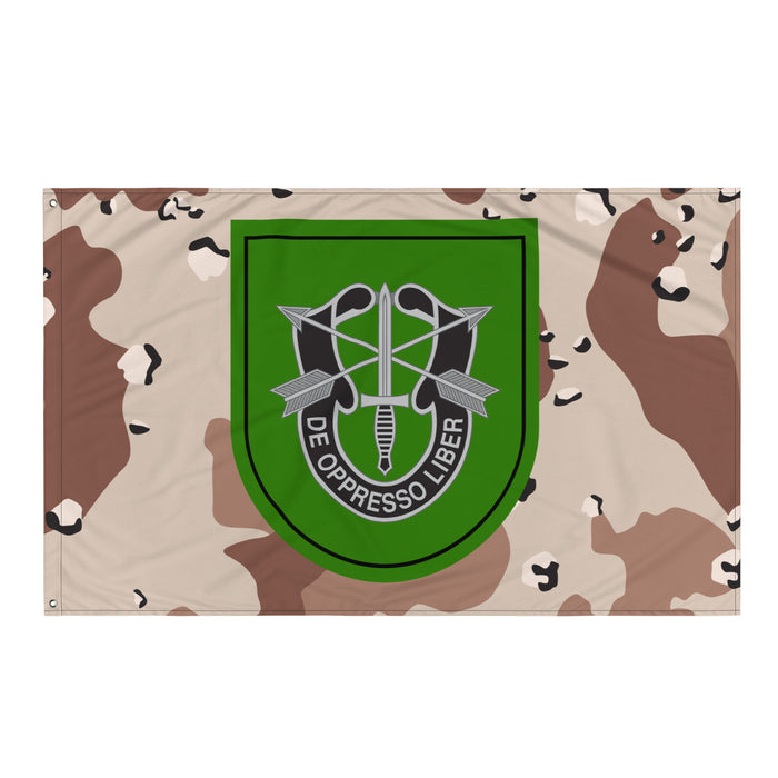 U.S. Army 10th SFG (A) Chocolate Chip Camo Flag Tactically Acquired   