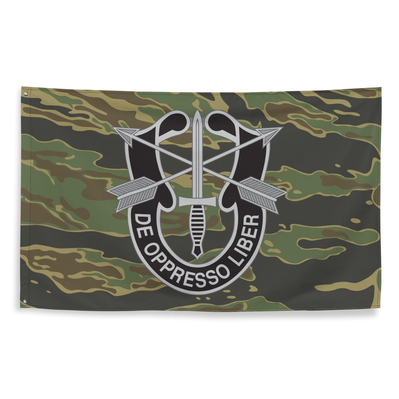 De Oppresso Liber Tiger Stripe Camo Flag Tactically Acquired   