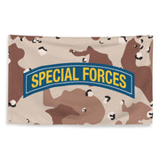 U.S. Army Special Forces Tab Chocolate Chip Camo Flag Tactically Acquired   
