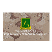 2-70 AR 'Thunderbolts' Chocolate Chip Camo Flag Tactically Acquired   