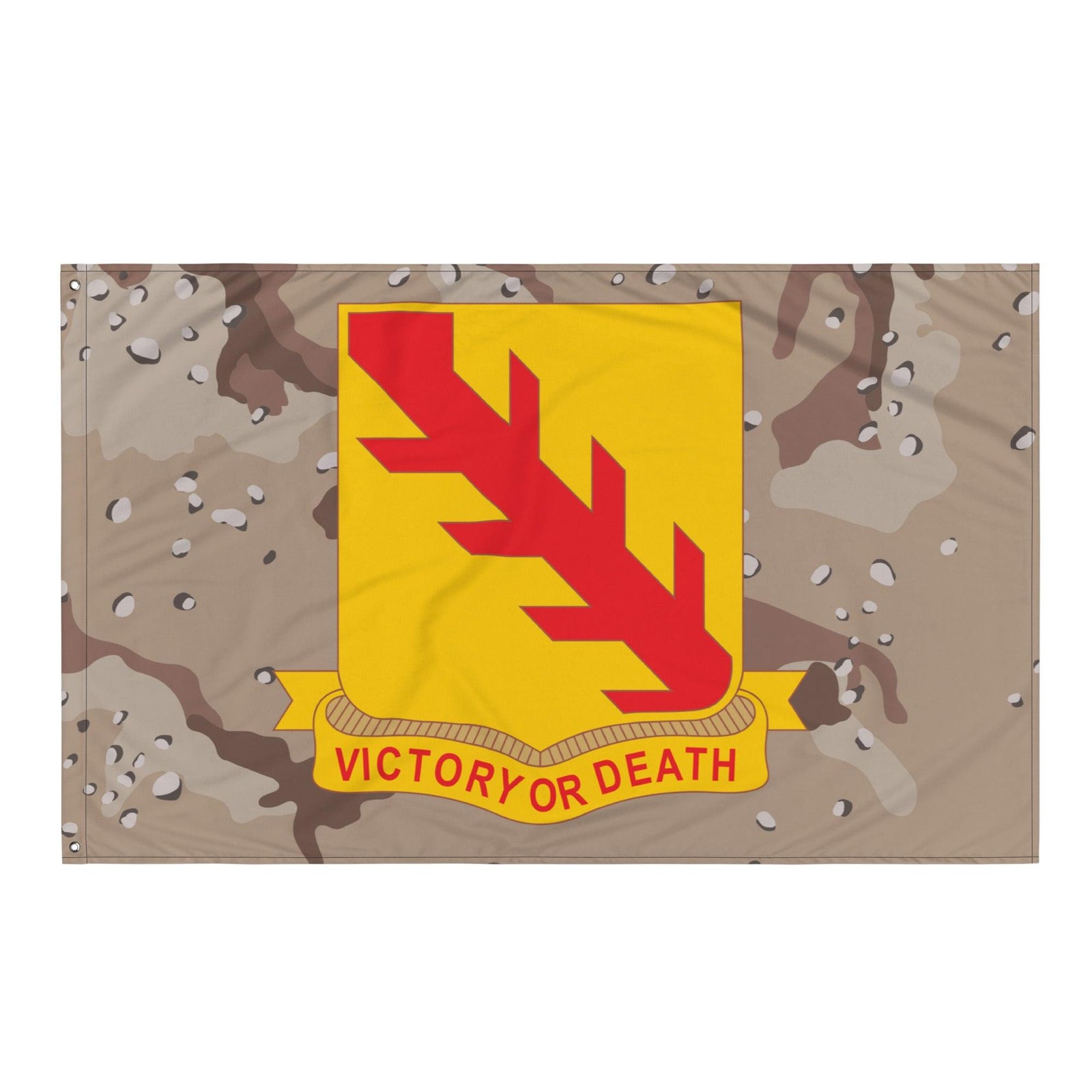 U.S. Army 32nd Armor Regiment Chocolate-Chip Camo Flag Tactically Acquired   
