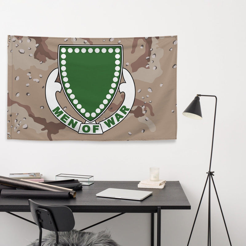 U.S. Army 33rd Armor Regiment Chocolate-Chip Camo Flag