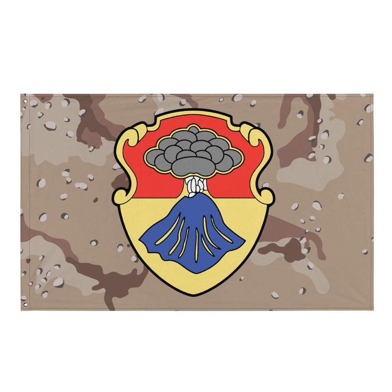 U.S. Army 67th Armor Regiment Chocolate-Chip Camo Flag