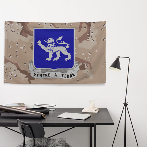 U.S. Army 68th Armor Regiment Chocolate-Chip Camo Flag Tactically Acquired   