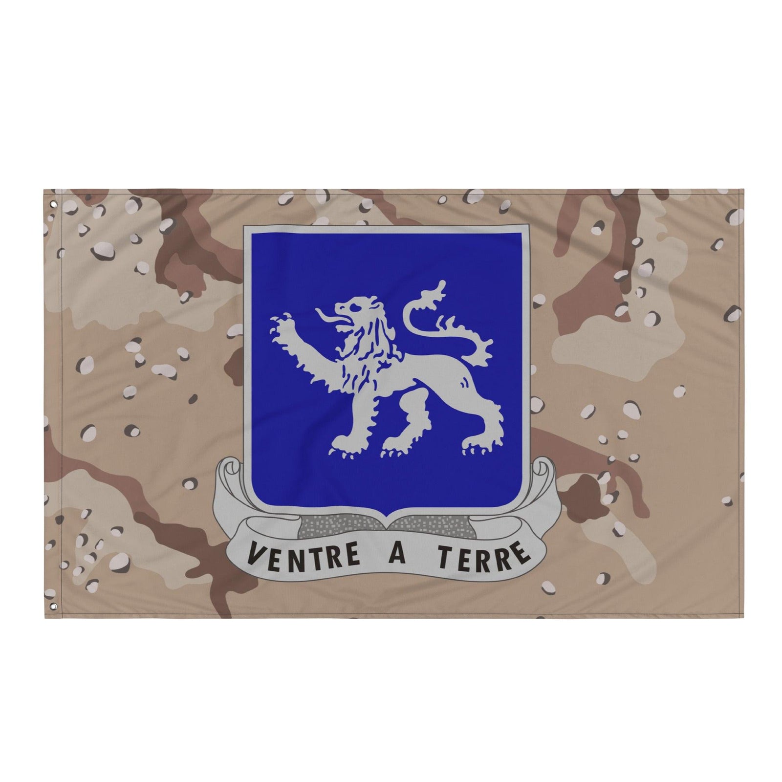 U.S. Army 68th Armor Regiment Chocolate-Chip Camo Flag Tactically Acquired   