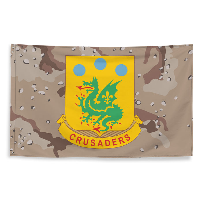 U.S. Army 72nd Armor Regiment Chocolate-Chip Camo Flag Tactically Acquired   