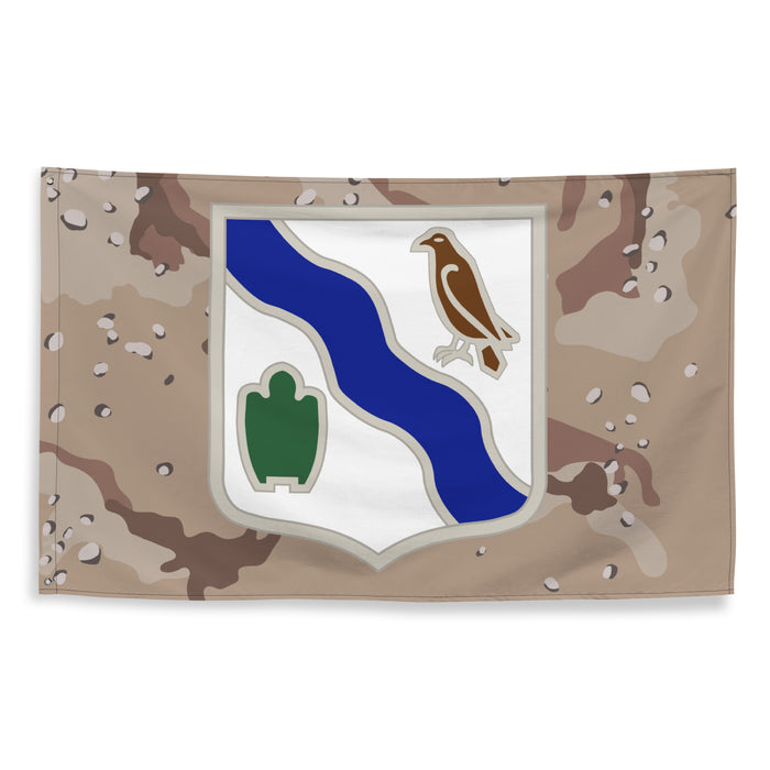 U.S. Army 145th Armor Regiment Chocolate-Chip Camo Flag Tactically Acquired   