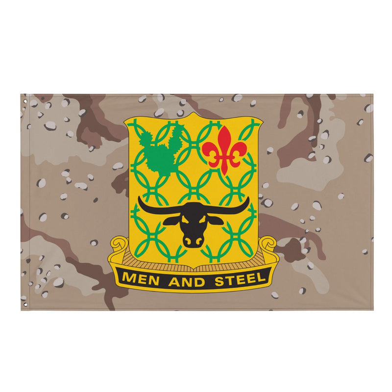U.S. Army 149th Armor Regiment Chocolate-Chip Camo Flag