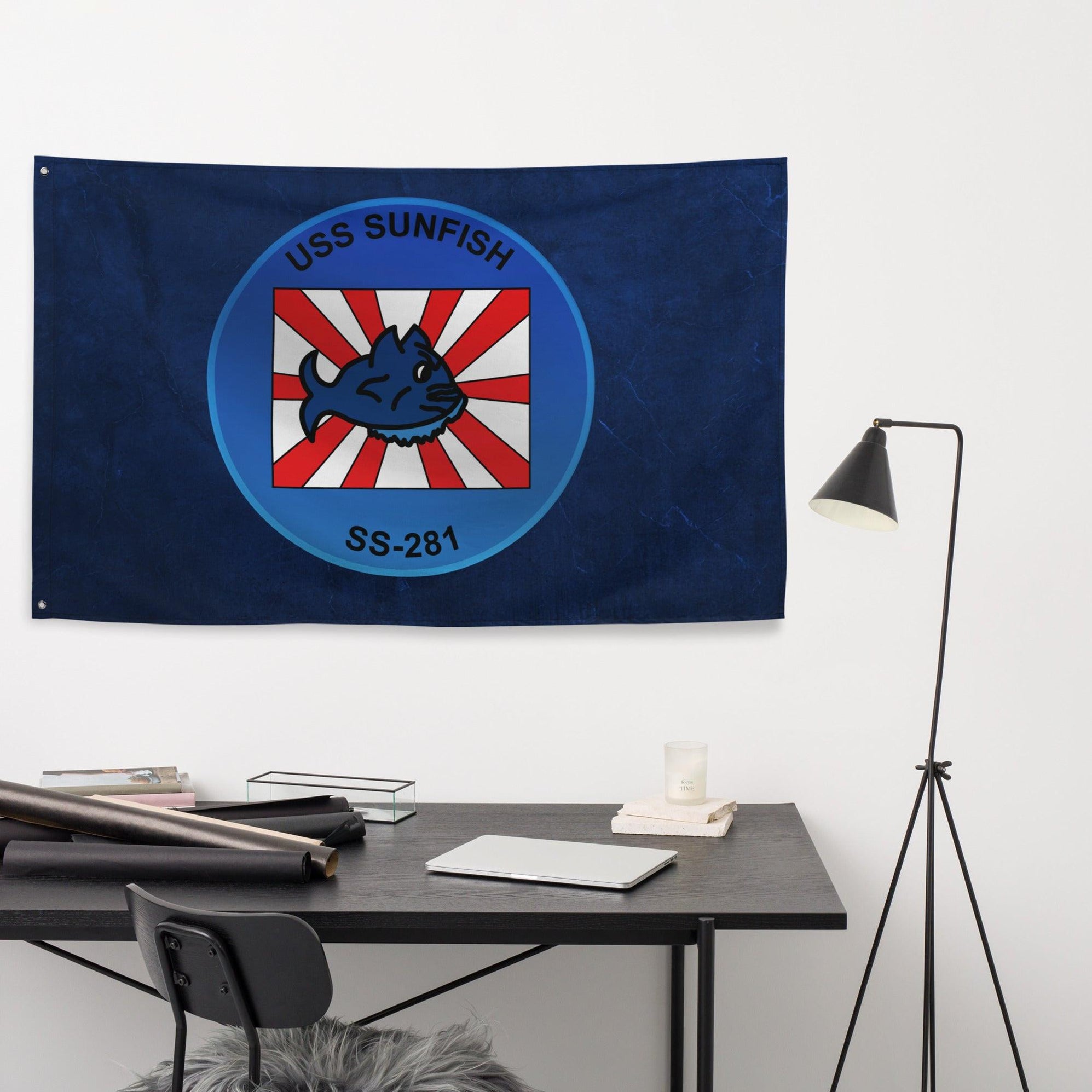 Sunphis Ss USS Sunfish (SS-281) Gato-class Submarine Flag