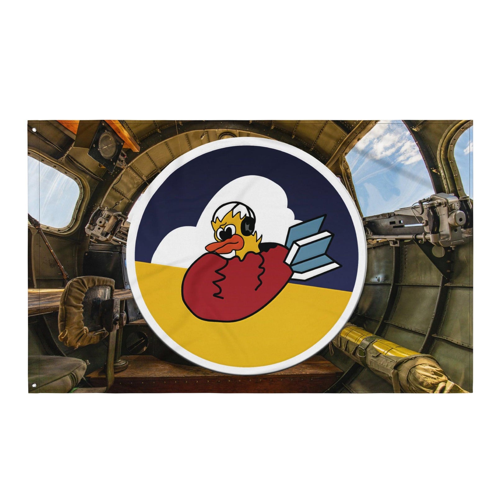 418th Bombardment Squadron Logo Emblem WW2 Flag Tactically Acquired   